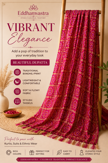 Bandhej jaipuri dupatta
