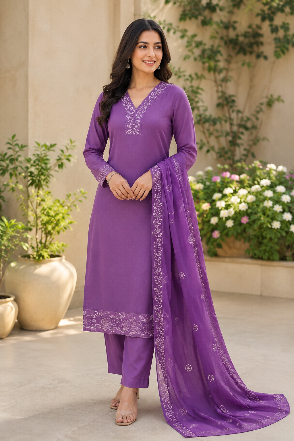 Roman silk low range fancy suit