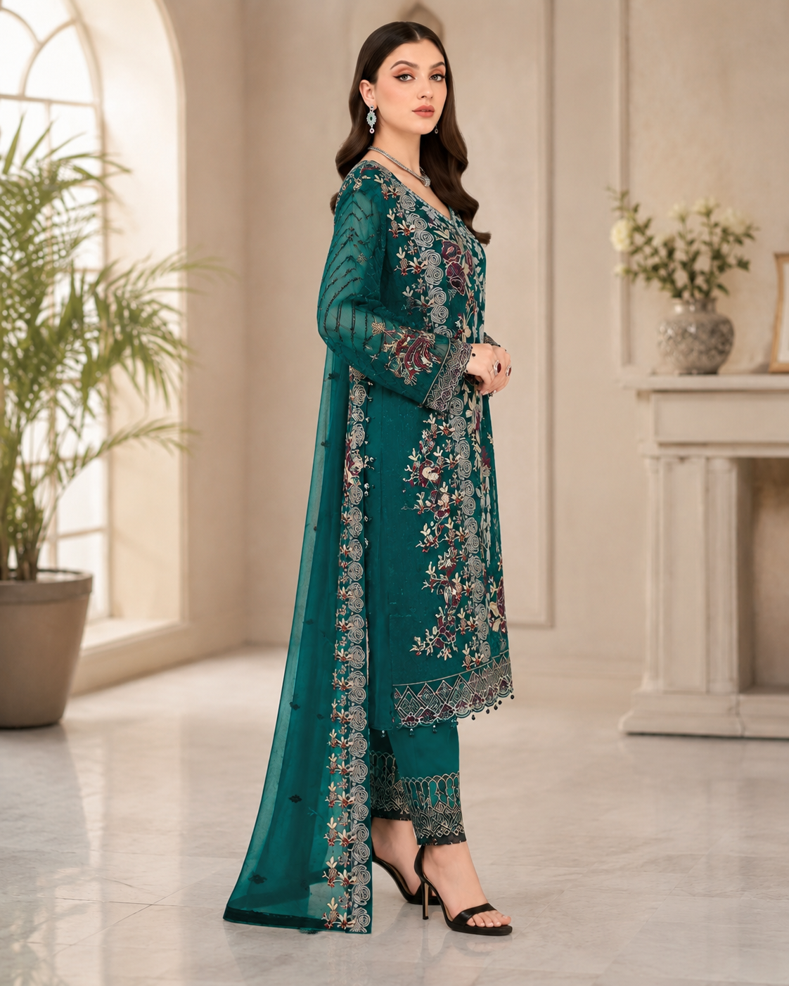 Pakistani style georgette designer party wear suit