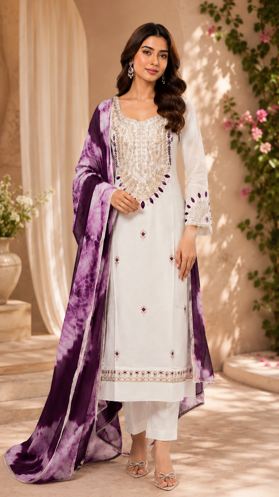 All over cotton punjabi celebrity suit