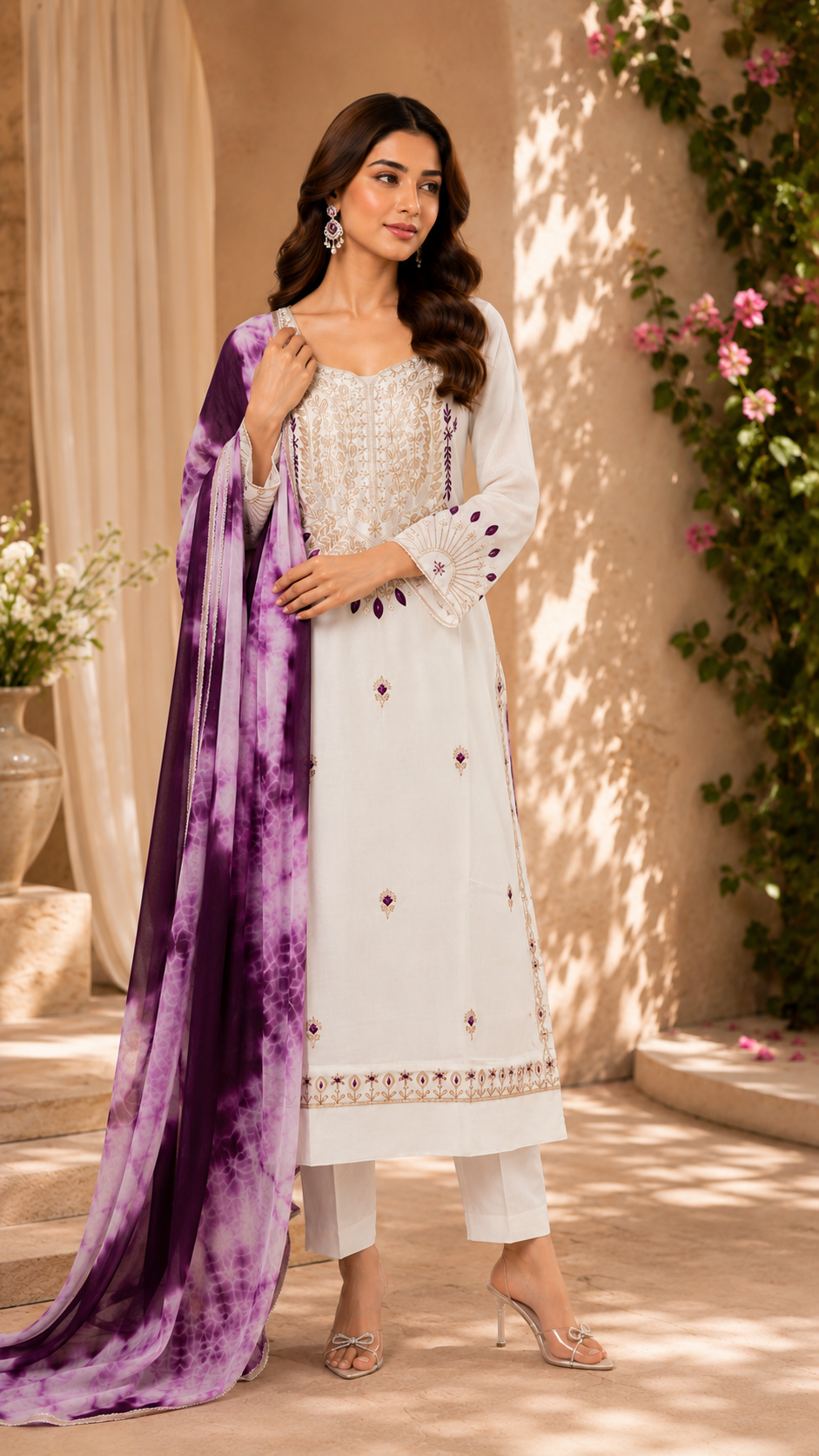 All over cotton punjabi celebrity suit