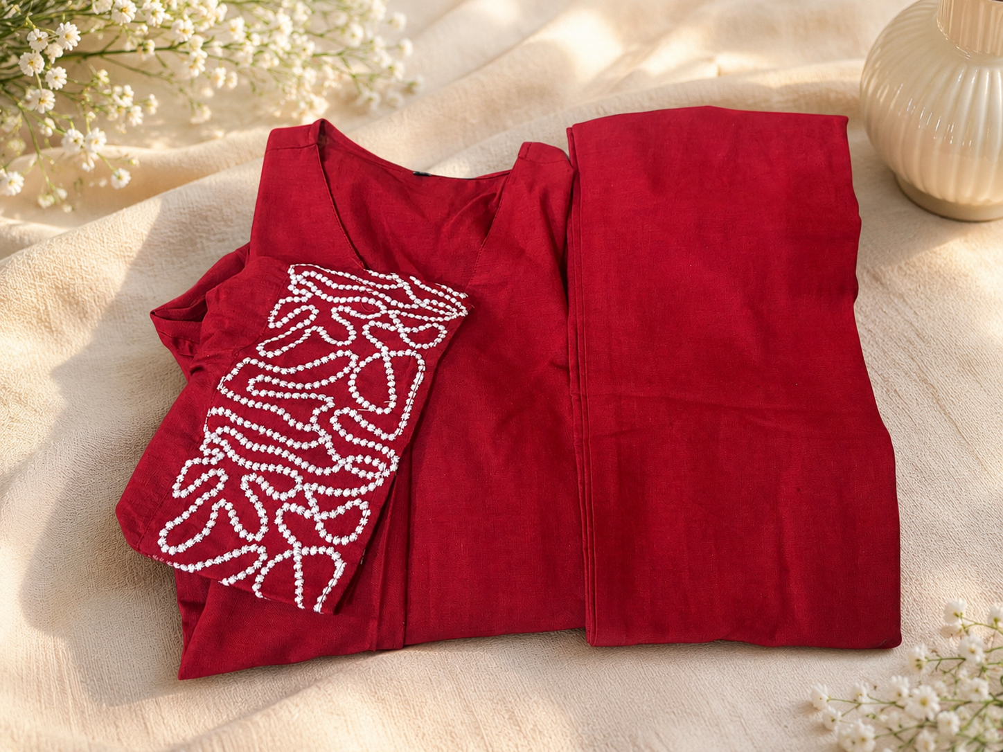 Pure flex cotton sleeves work co-ord set