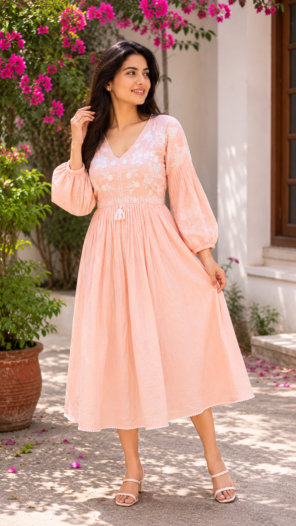 Pure cotton embroidered classy tunic