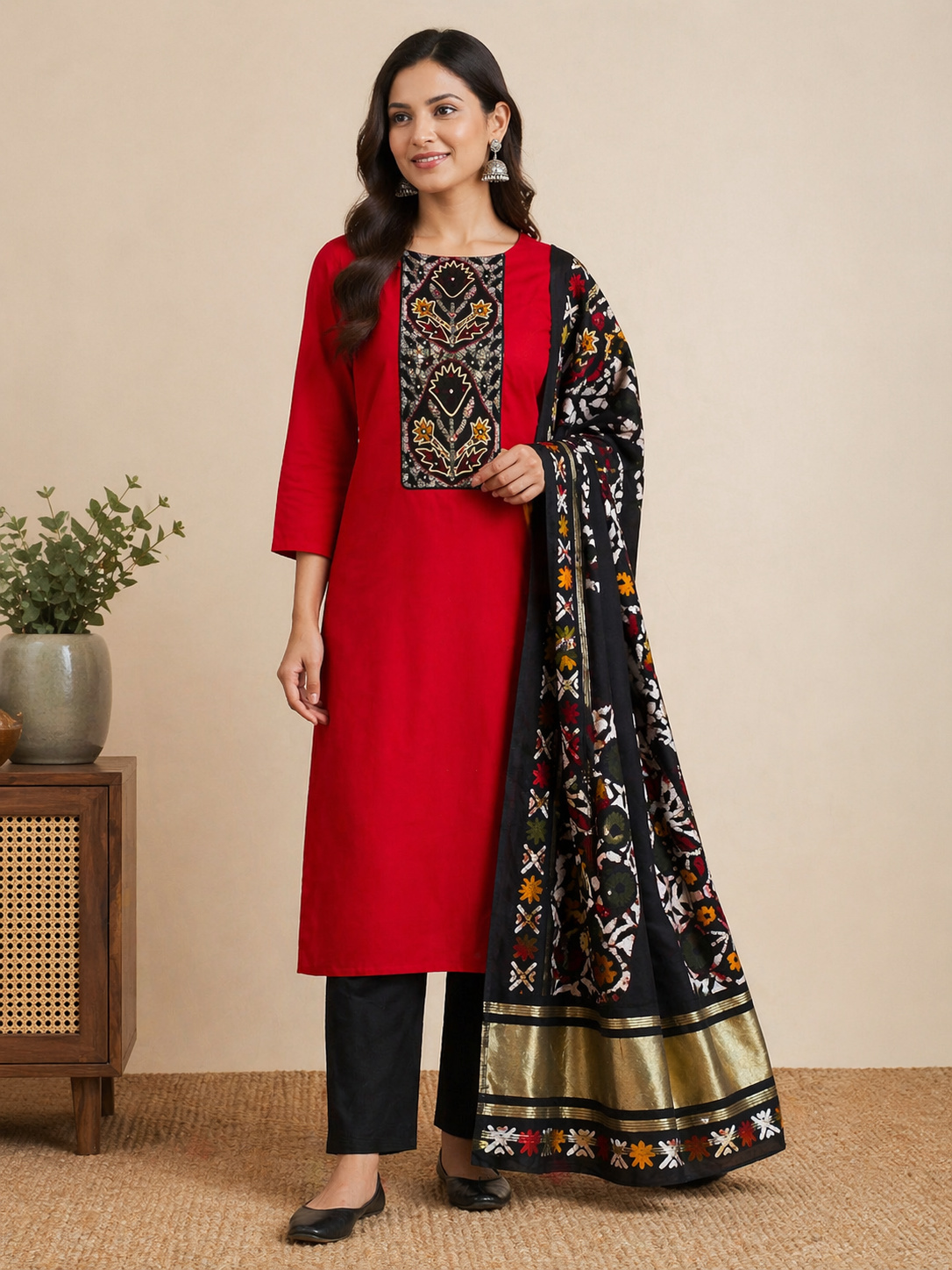 Cotton batik print trending suit