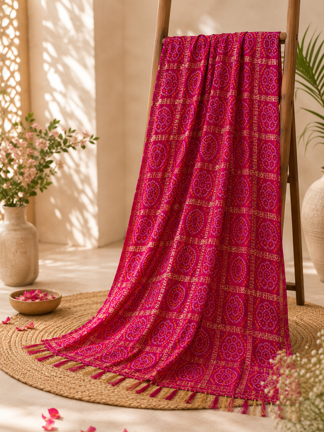 Bandhej jaipuri dupatta
