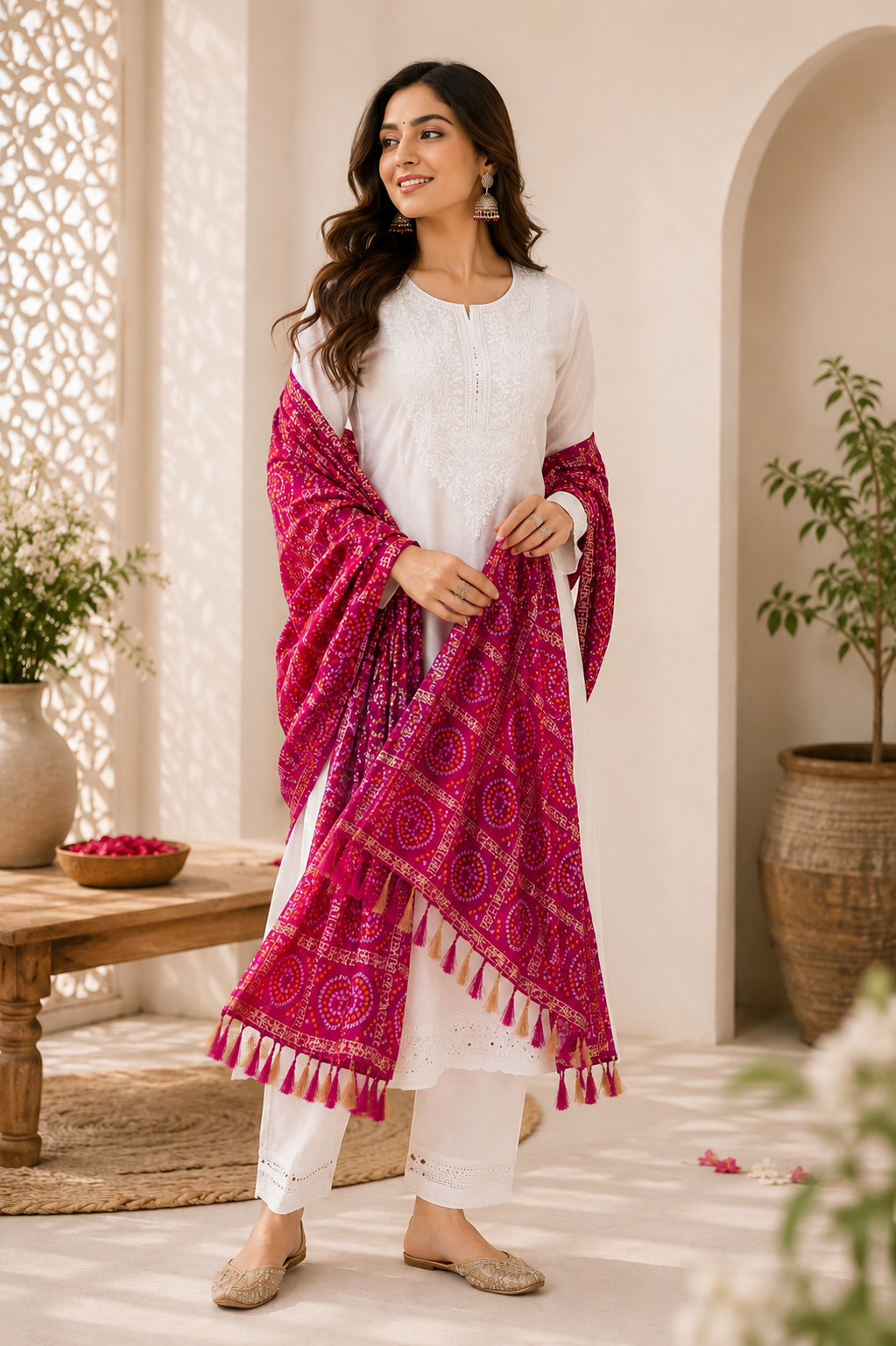 Bandhej jaipuri dupatta