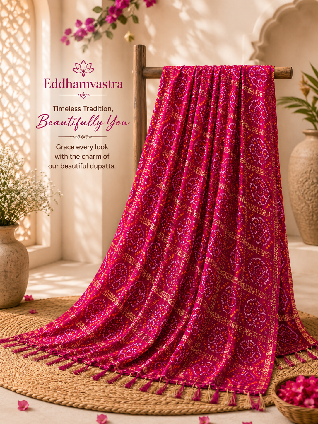 Bandhej jaipuri dupatta