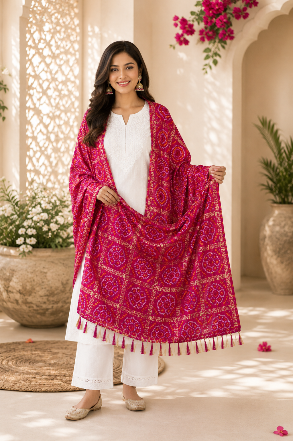Bandhej jaipuri dupatta