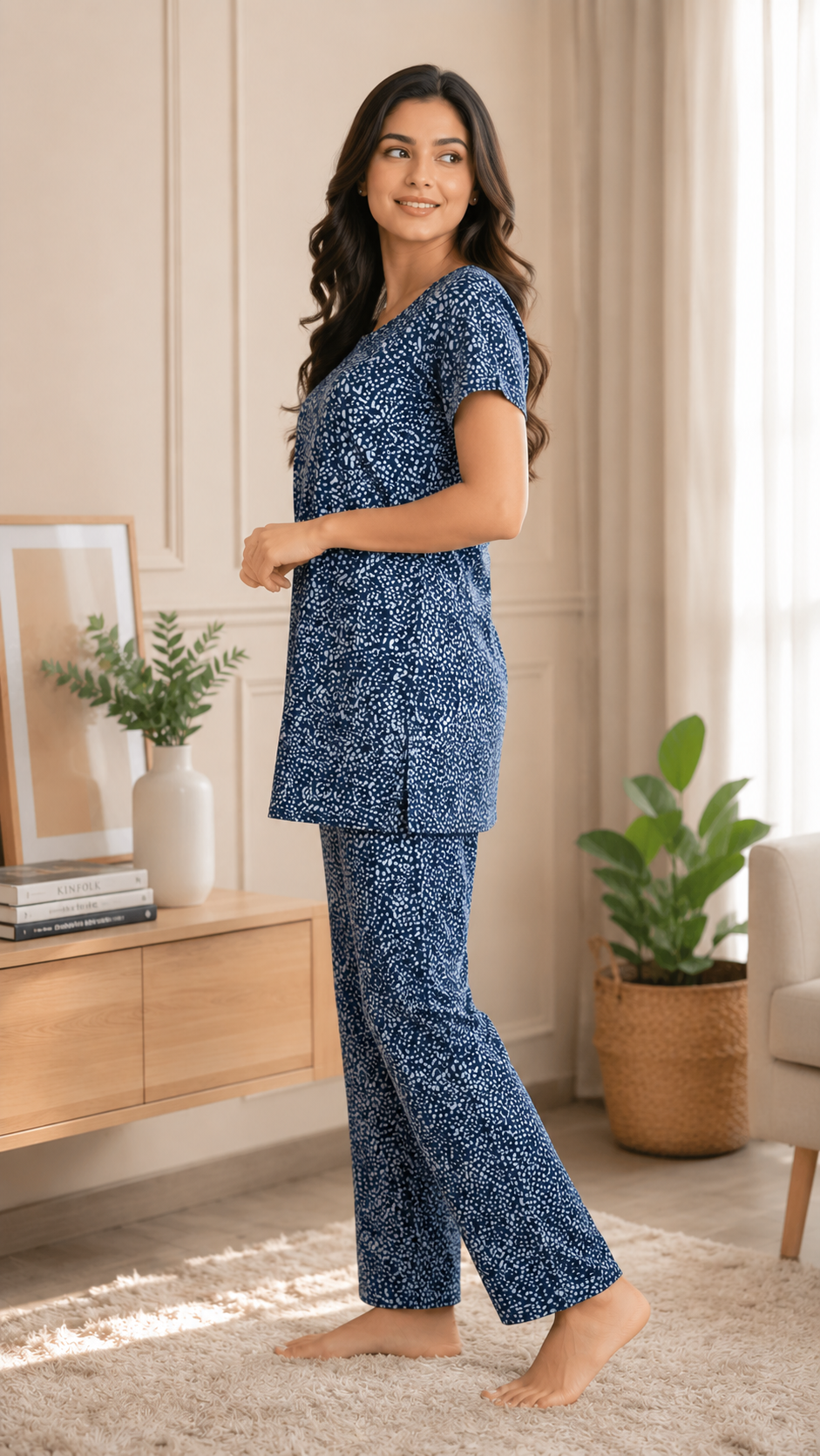 Stretchable comfort wear denim look