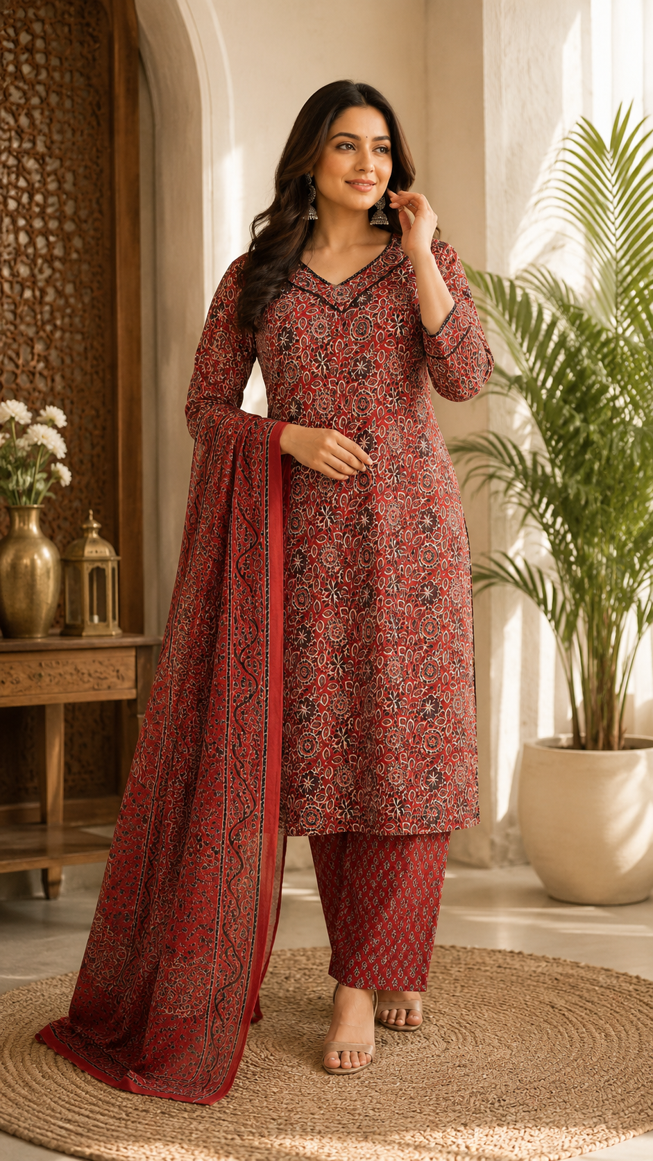 Daily wear/office pure cotton 3pc set