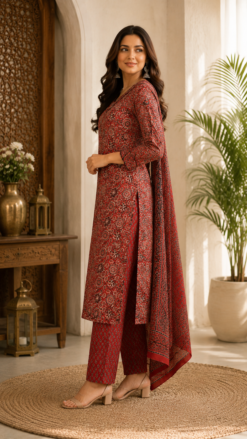 Daily wear/office pure cotton 3pc set