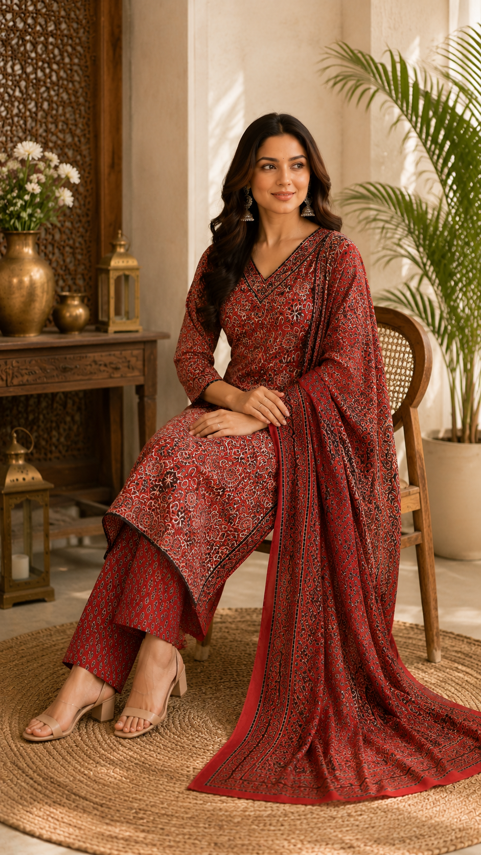 Daily wear/office pure cotton 3pc set