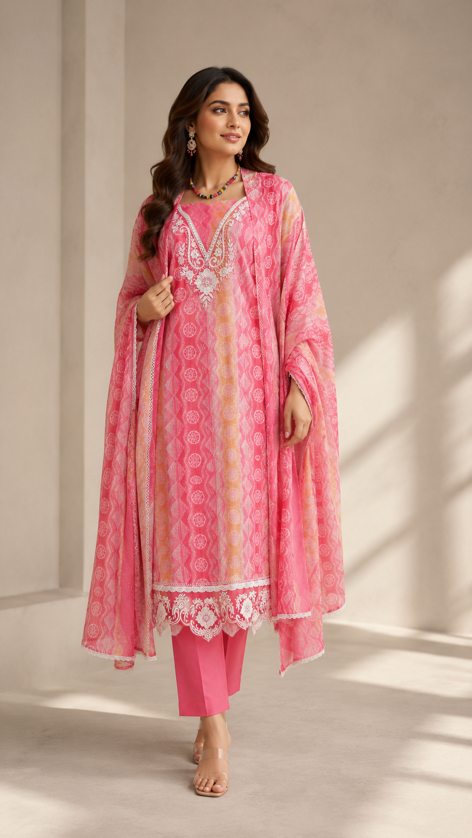 Pure linen cotton designer suit