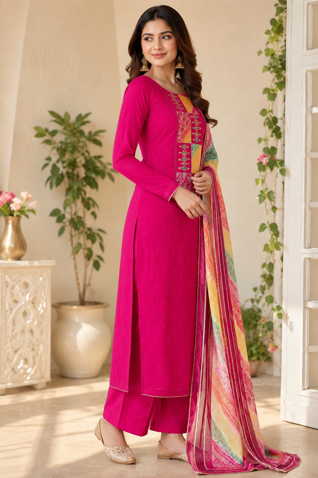 Roman silk fancy designer party wear suit