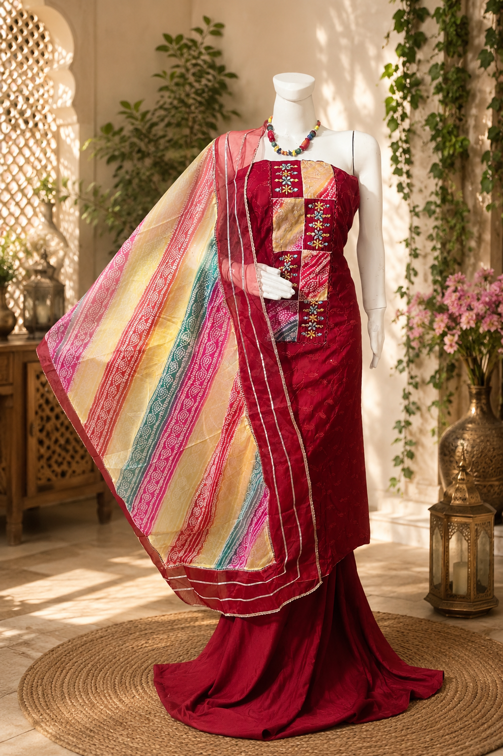 Roman silk fancy designer party wear suit