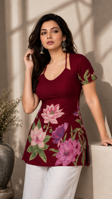 Laila cotton dori Top