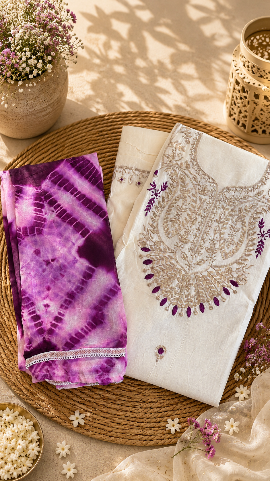 All over cotton punjabi celebrity suit