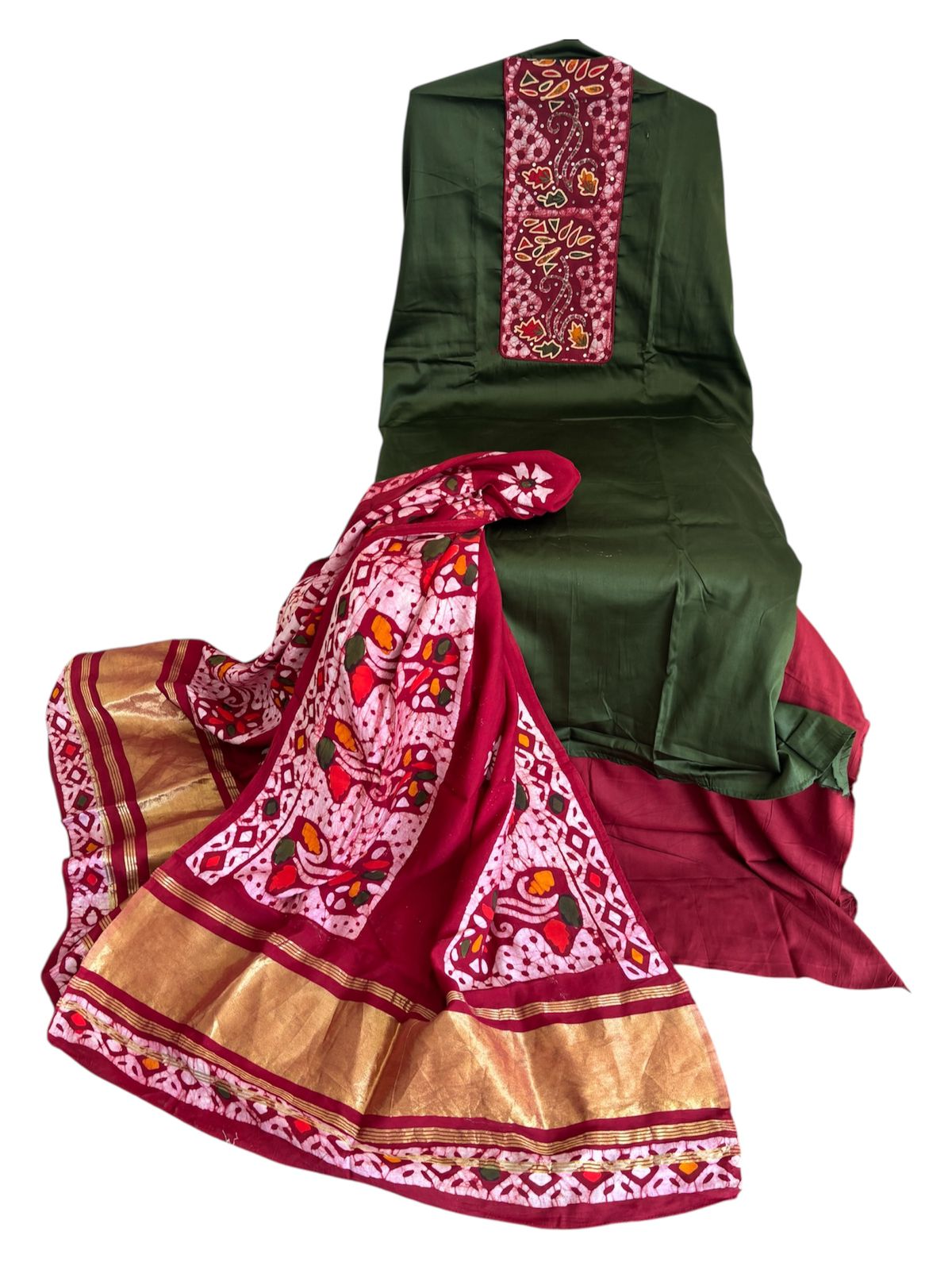 Cotton batik print trending suit