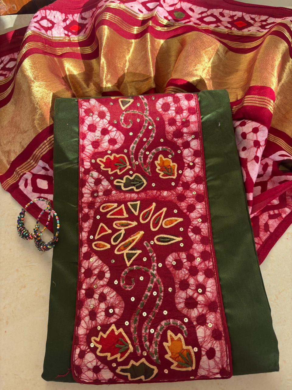 Cotton batik print trending suit