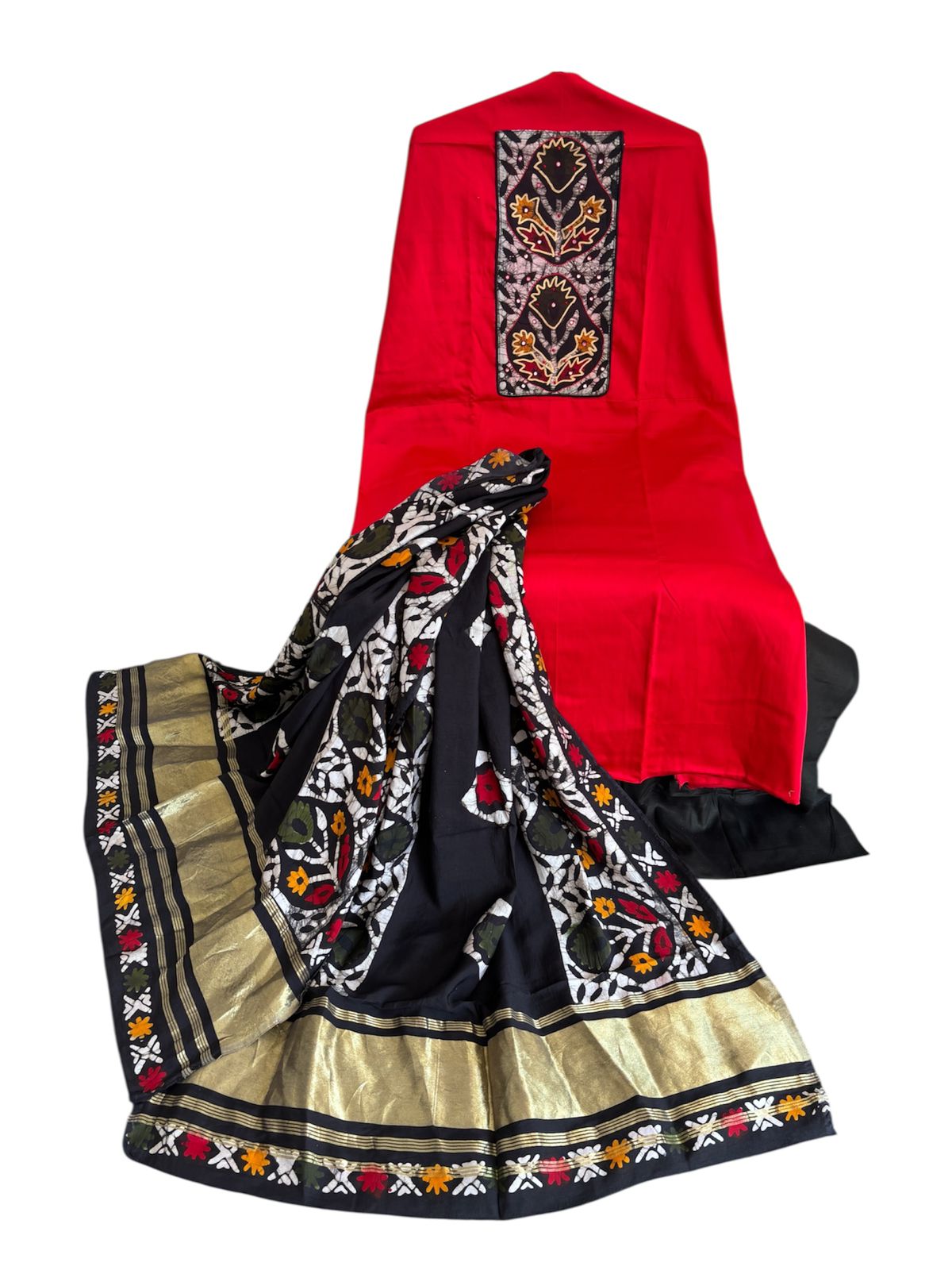 Cotton batik print trending suit